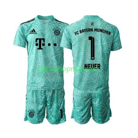 Bayern Monaco Manuel Neuer 1 Portiere Bambino Maglia Prima 2022/2023 Manica Corta (+ Pantaloncini)